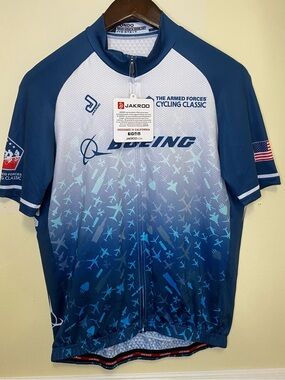 Ecko Unlimited Men's Blue White Gradient Cycling Jersey